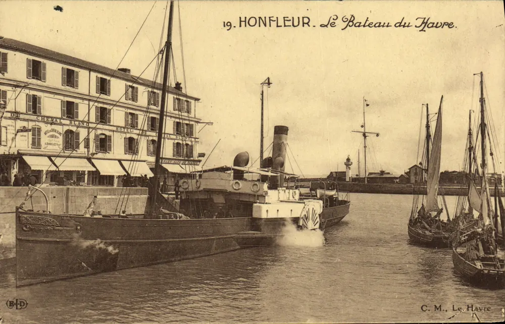 Honfleur — O Navio de Le Havre — C. M., Le Havre - Frente
