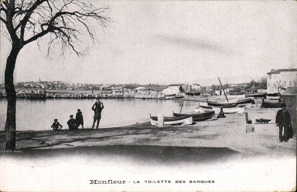 Honfleur - A lavagem das barcas — Talirck-Paris - Frente