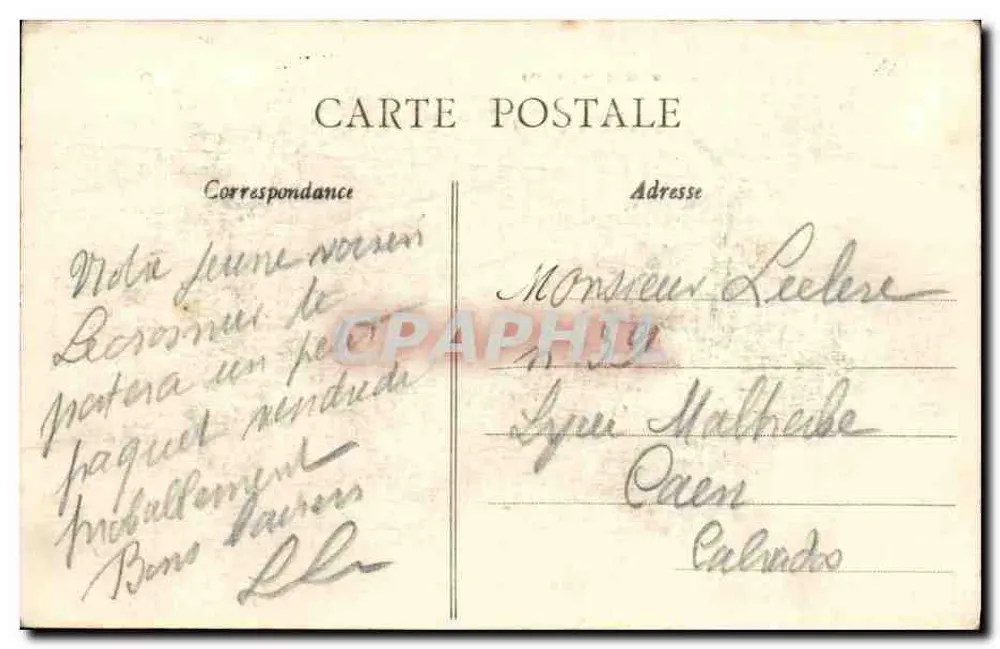 Honfleur — Abfahrt zum Fischen bei Mondlicht — Sammlung Lhonne - Rückseite