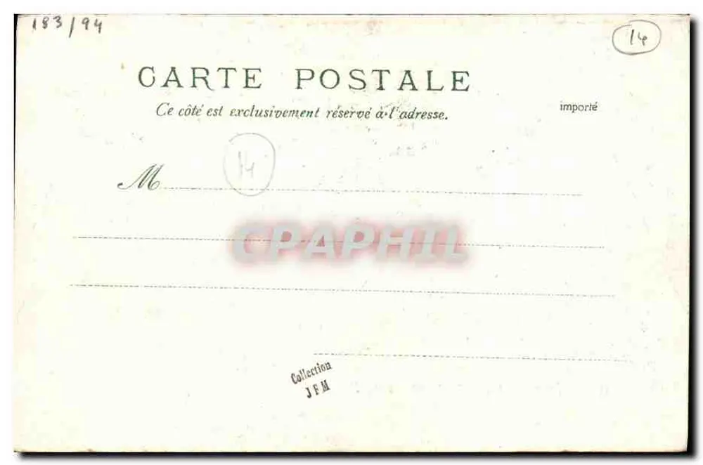 Honfleur — A chegada do navio de Le Havre — V.P. No. 32 - Verso