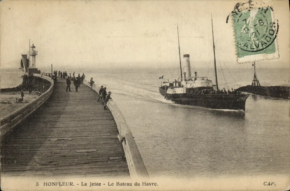 Honfleur - A Ponte - O Navio do Havre — CAP, n°3 - Frente