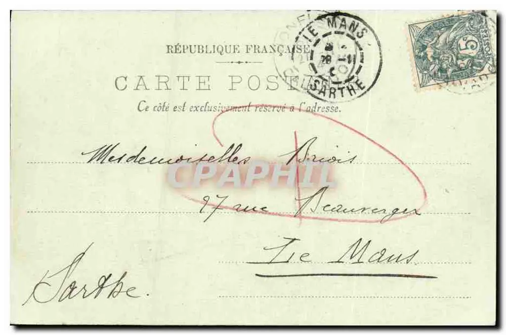 Honfleur — Wyjazd łodzi rybackich — LL. n°12 - Rewers