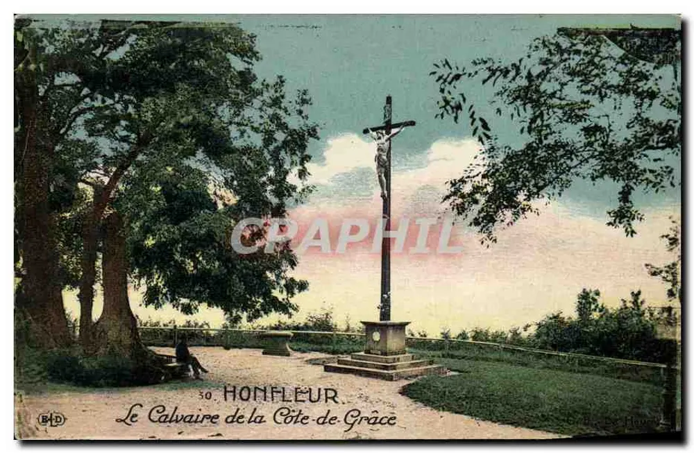 Honfleur — O Calvaire da Côte-de-Grâce — B.D. (editor) - Frente