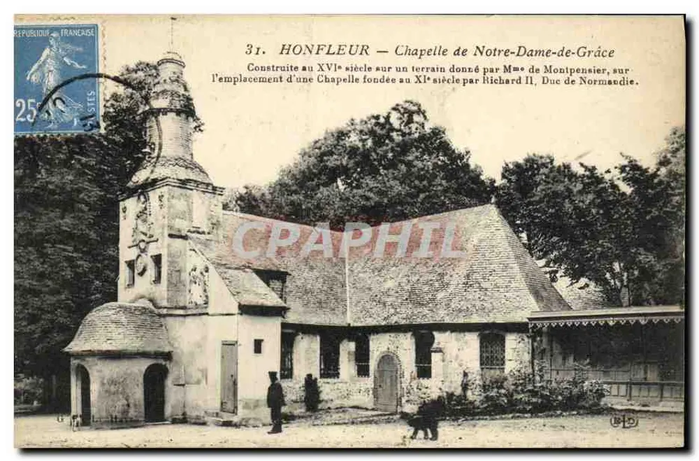 Honfleur — Capela de Nossa Senhora da Graça — editor impressor ilustrado - Frente