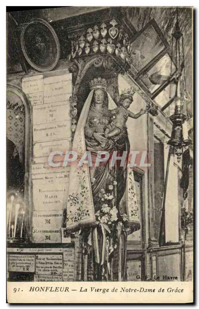 Honfleur — A Virgem de Nossa Senhora da Graça — G. F. Le Havre - Frente