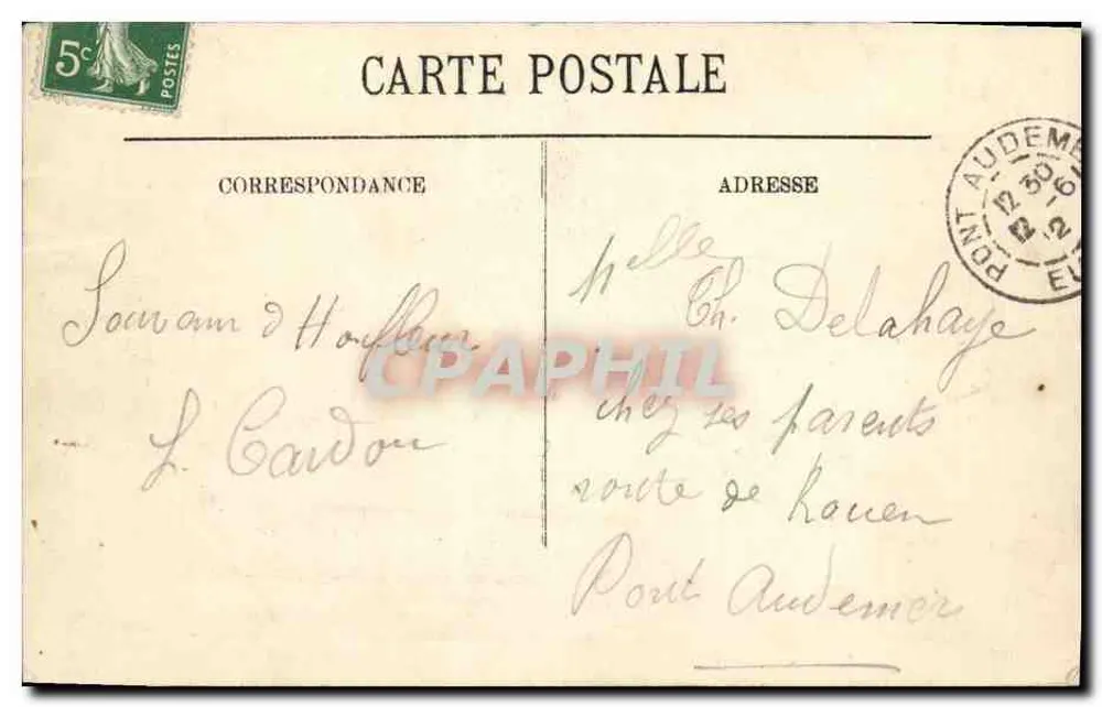 Honfleur — Nossa Senhora da Graça — Réminiscence a M. Bernard Grébeaux - Verso