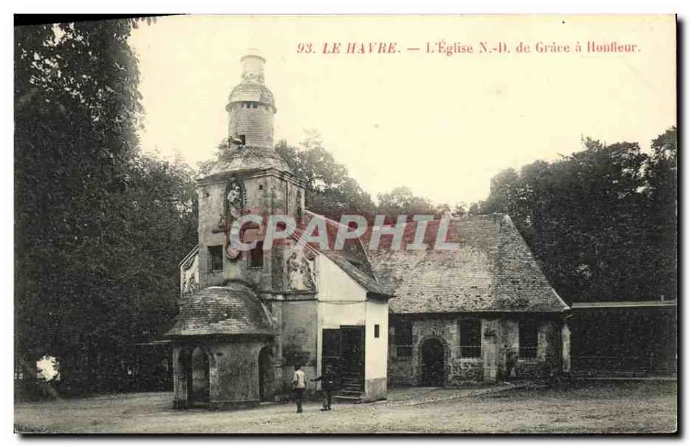 A Igreja N.-D. de Graça em Honfleur — Le Havre — n°93 - Frente