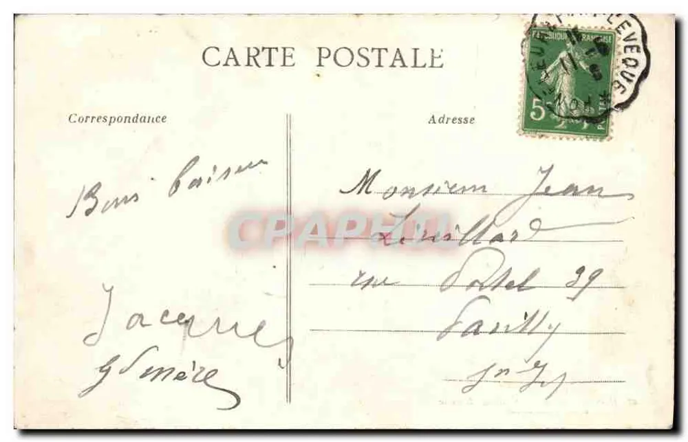Innenansicht der Kapelle Notre-Dame de Grâce — Honfleur — Sammlung AD - Rückseite