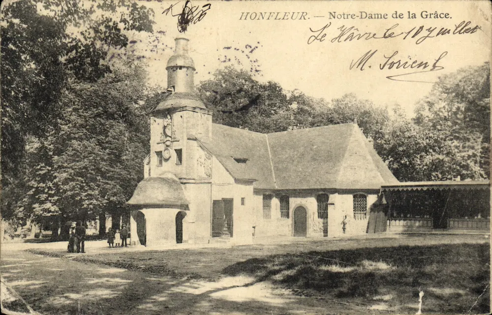 Honfleur — Notre-Dame de la Grâce — editor não identificado, número de série não visível - Frente