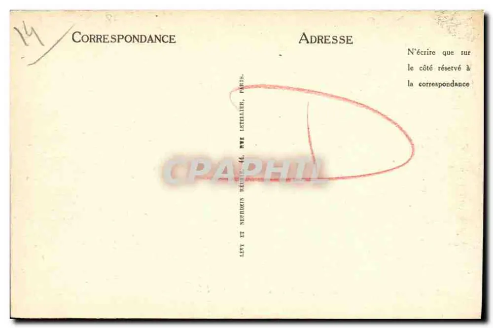 Honfleur — Capela Nossa Senhora da Graça — LL, n° 156 - Verso