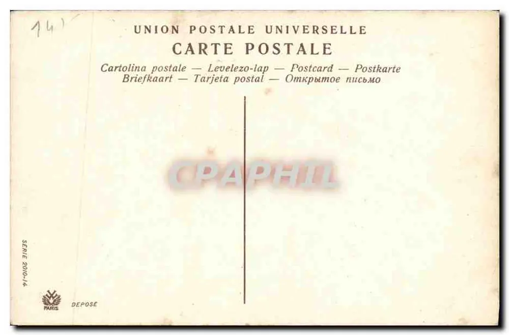 Kobieta w czapce z kwiatami — widok z Honfleur — Coiffes Normandes, Honfleur - Rewers