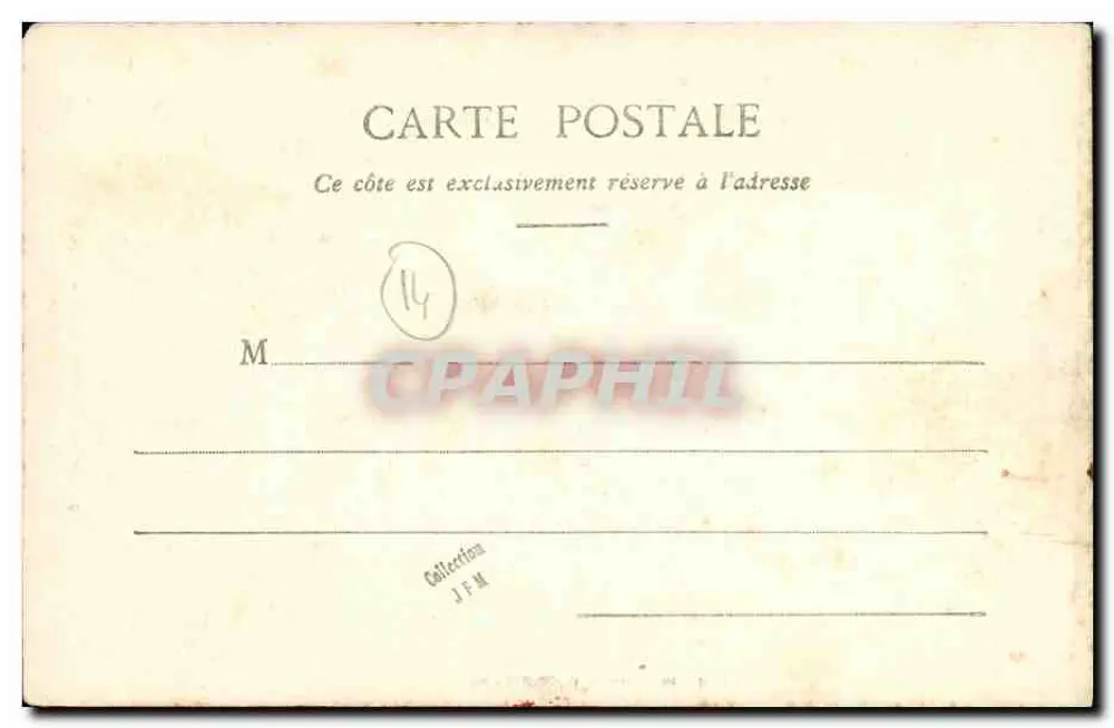 Kleidung von Honfleur — Alte Kleidung der Normandie — A. Legrand, Verlag Dr. rés. (n°29) - Rückseite