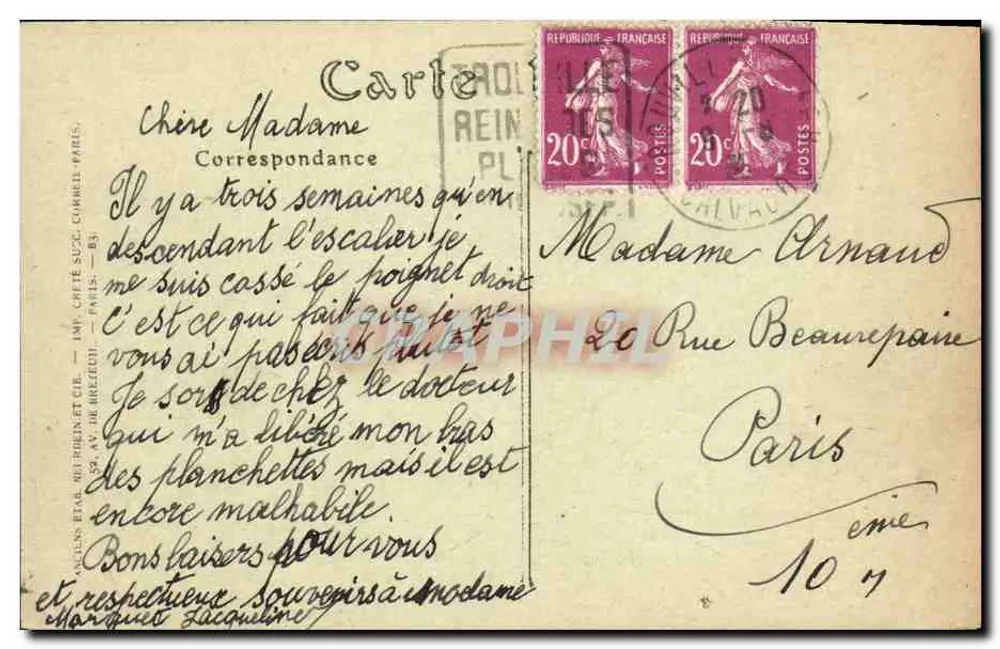 Route de Trouville-Honfleur — Le Grand-Bee — The Great Bec. — ND Phot. - Rückseite