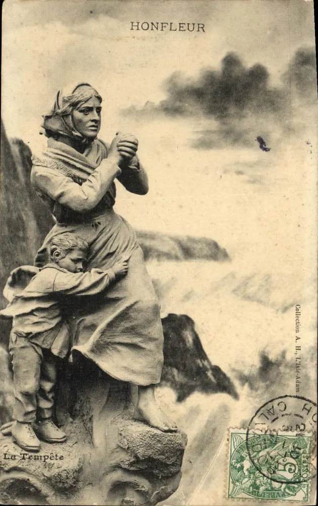 Honfleur — A Tempestade — Coleção A. H. L'Isle-Adam - Frente