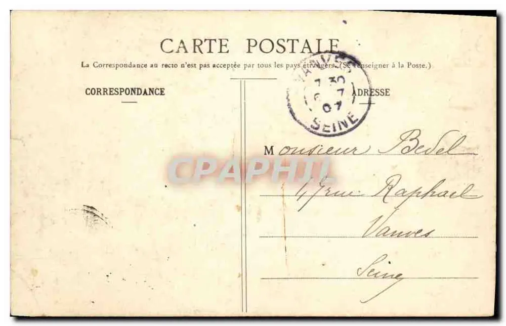 Honfleur — A Tempestade — Coleção A. H. L'Isle-Adam - Verso