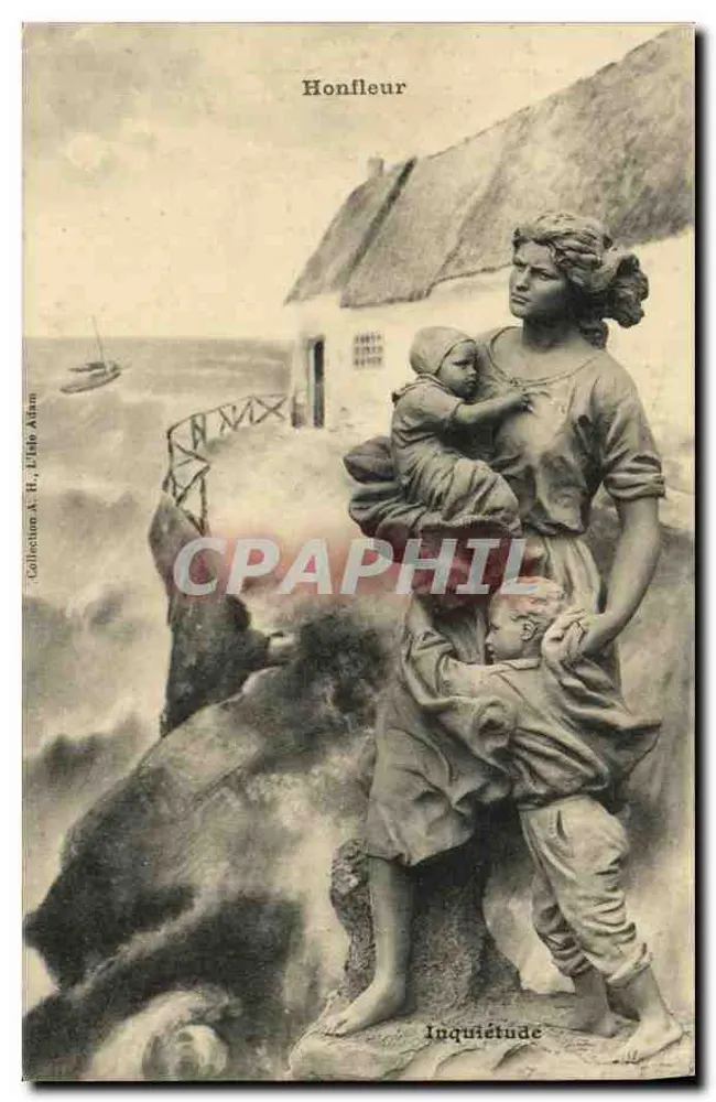 Honfleur — Ansicht von Unruhe — Sammlung A. H. Lisle Adan - Vorderseite