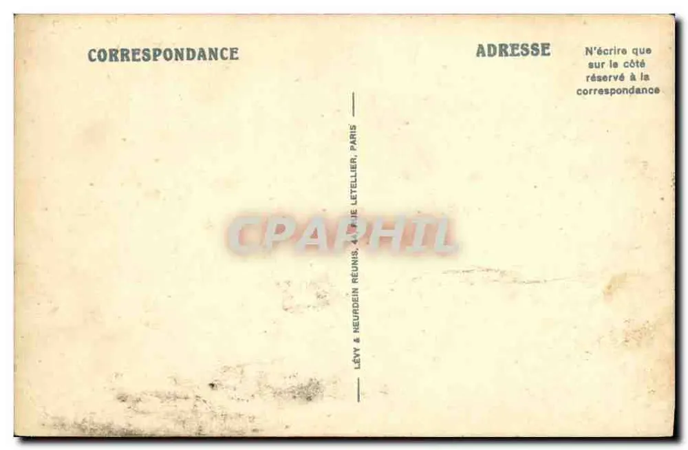 Honfleur — O Poudreux — LL, n°62 - Verso