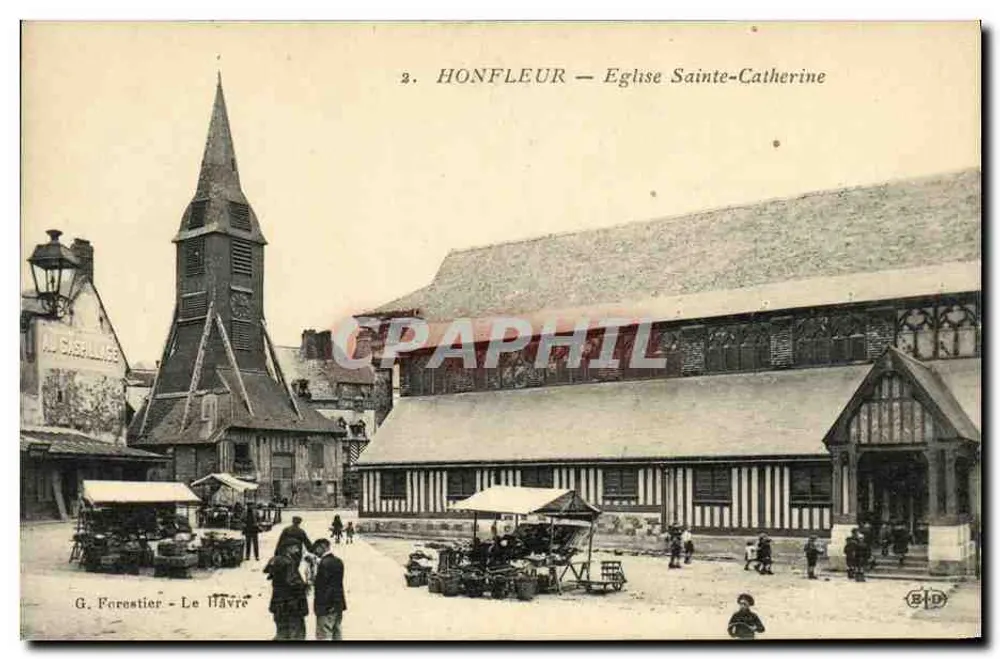 Honfleur — Igreja de Santa Catarina — G. Forestier - Le Havre - Frente