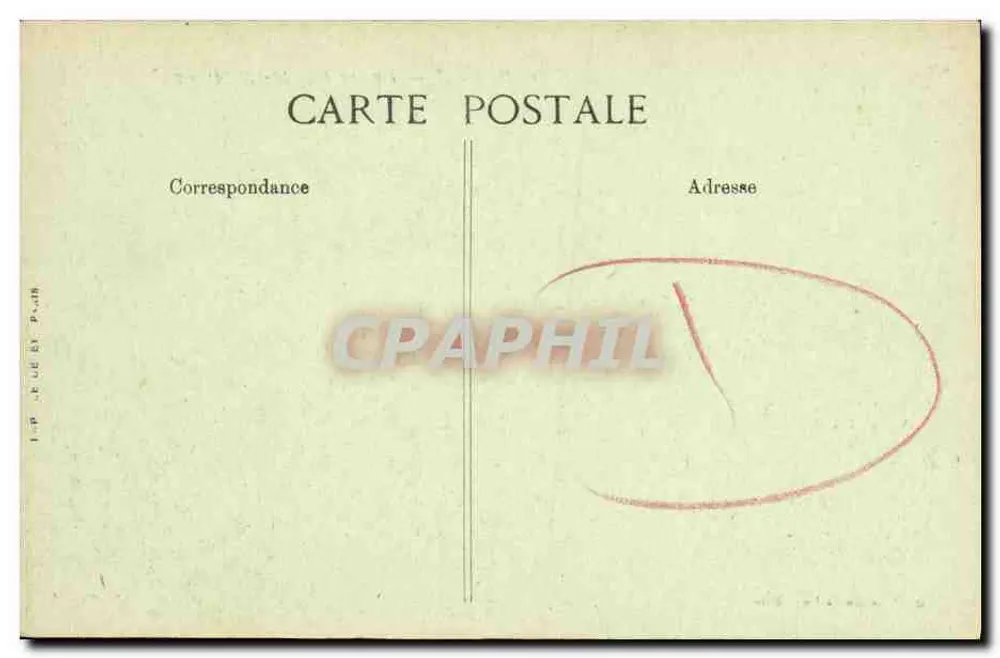 Honfleur — Igreja de Santa Catarina — G. Forestier - Le Havre - Verso