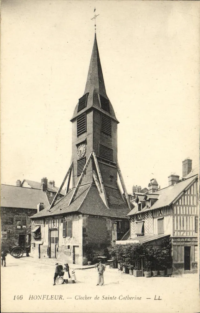 Honfleur — Torre da Igreja de Sainte-Catherine — LL - Frente