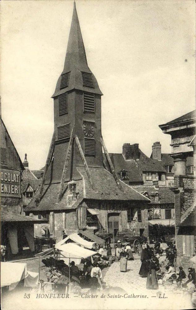 Honfleur — Torre da Igreja de Santa Catarina — LL. - Frente