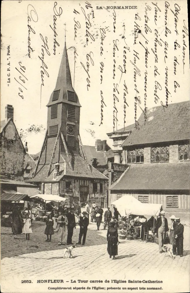 Honfleur — Die Quadratische Turm der Kirche Sainte-Catherine — Antike Ansichtskarte Paris n°2652 - Vorderseite