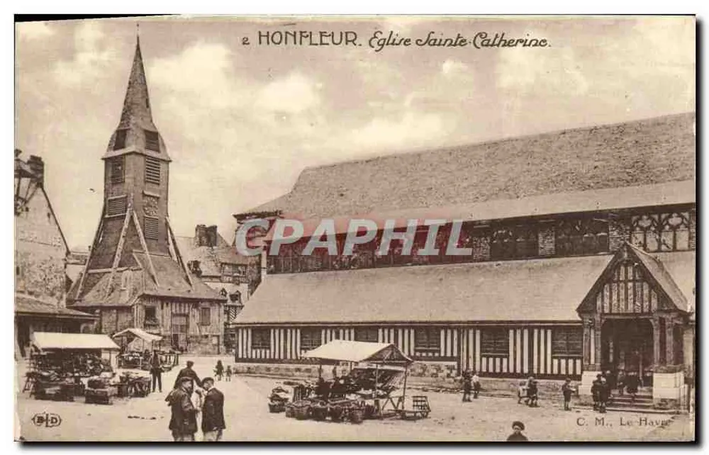 Honfleur. Igreja de Santa Catarina — C.M. Le Haye - Frente