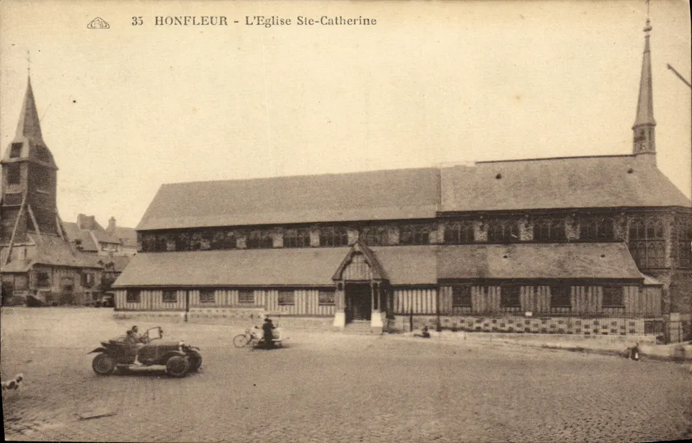 Honfleur - A Igreja de Santa Catarina — editor J. Alasseune des Arts Décoratifs, Strasbourg, n°35 - Frente