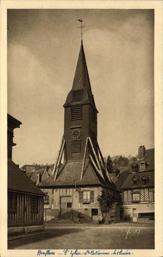 Houffleur — A Igreja de Santa Catarina, o campanário — Edição de Arte YVON, n°5 - Frente