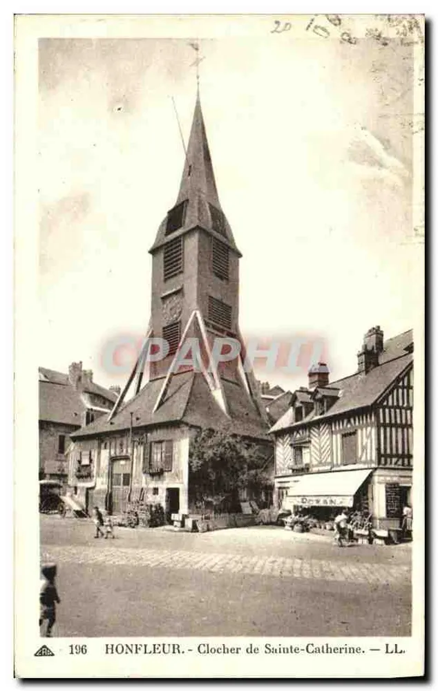 Honfleur - Torre da Igreja de Santa Catarina — LL. n°196 - Frente