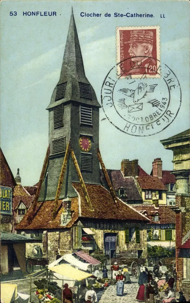 Honfleur — Turm der Saint-Catherine — LL - Vorderseite