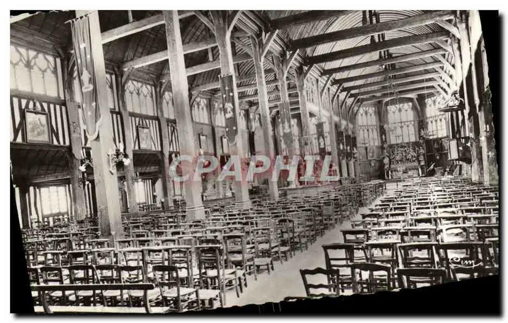 Binnenkant van de Kerk van Sint-Katharina — Honfleur (Calvados) — Foto Couviller Macon - Voorkant