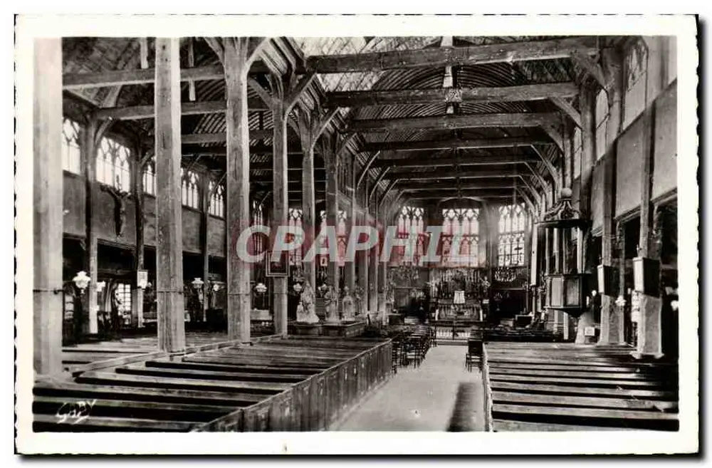 Interior da Igreja Santa Catarina — Honfleur (Calvados) — Éditions Gaby - Frente