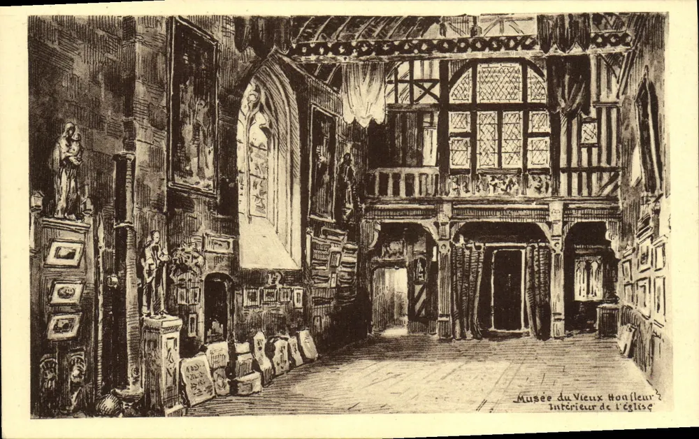 Museum des alten Honfleur — Innenraum der Kirche - Vorderseite
