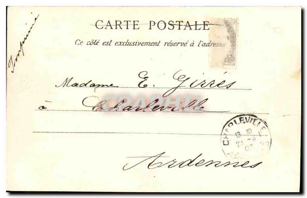 Honfleur — O Mureau (antiga Igreja de São Etienne) — A Bilhete postal antigo Paris, n° 2654 - Verso