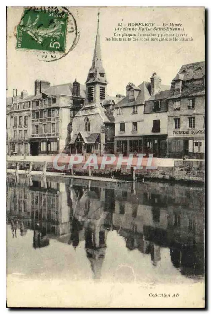 Honfleur — O Museu (Igreja Antiga de Saint-Etienne) — editor não visível - Frente