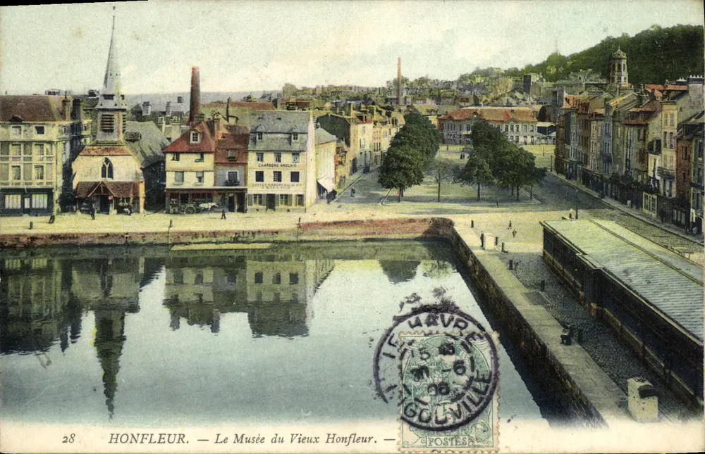 Honfleur — O Museu do Velho Honfleur — Editor G. Goulvile, n°28 - Frente