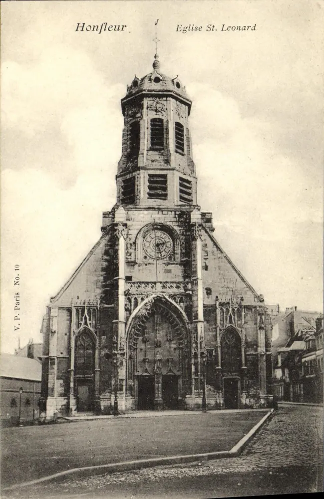 Honfleur — Igreja de São Leão — V.P. Paris No. 10 - Frente