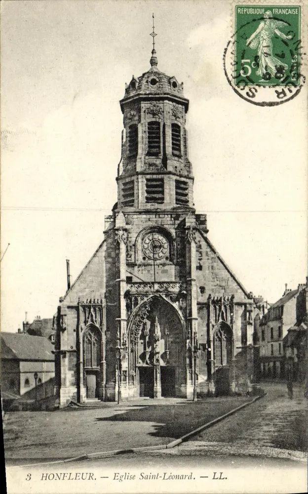 Honfleur — Igreja de São Leão — LL. - Frente