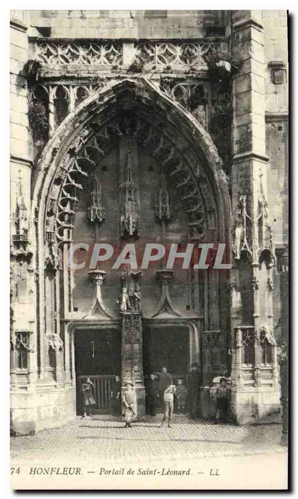 Honfleur — Portal von Saint-Léonard — LL - Vorderseite