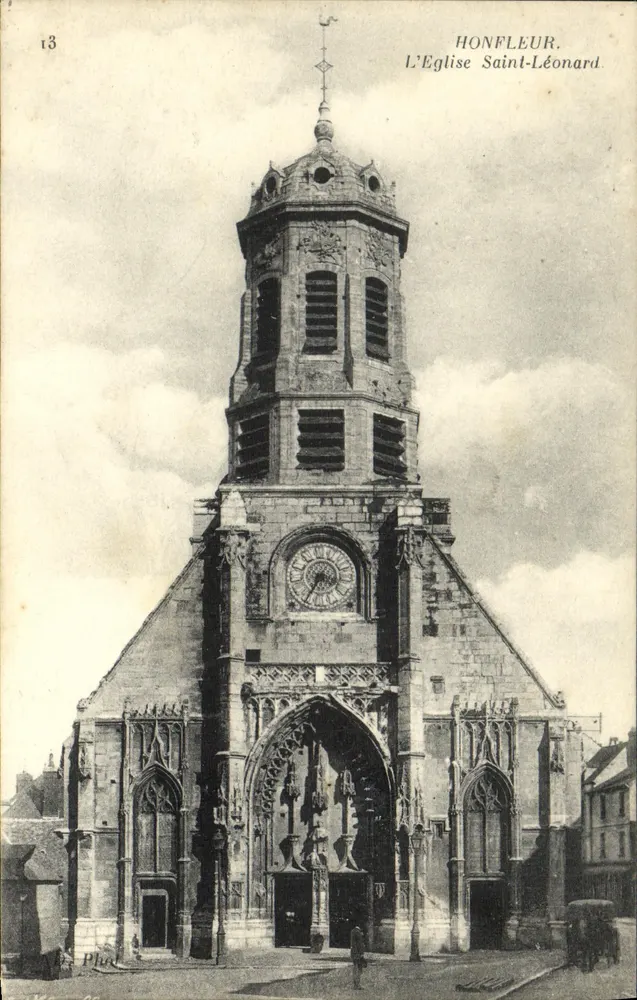 Honfleur — Ansicht der Kirche Saint-Léonard — Foto von Néchudlin et Cie - Vorderseite