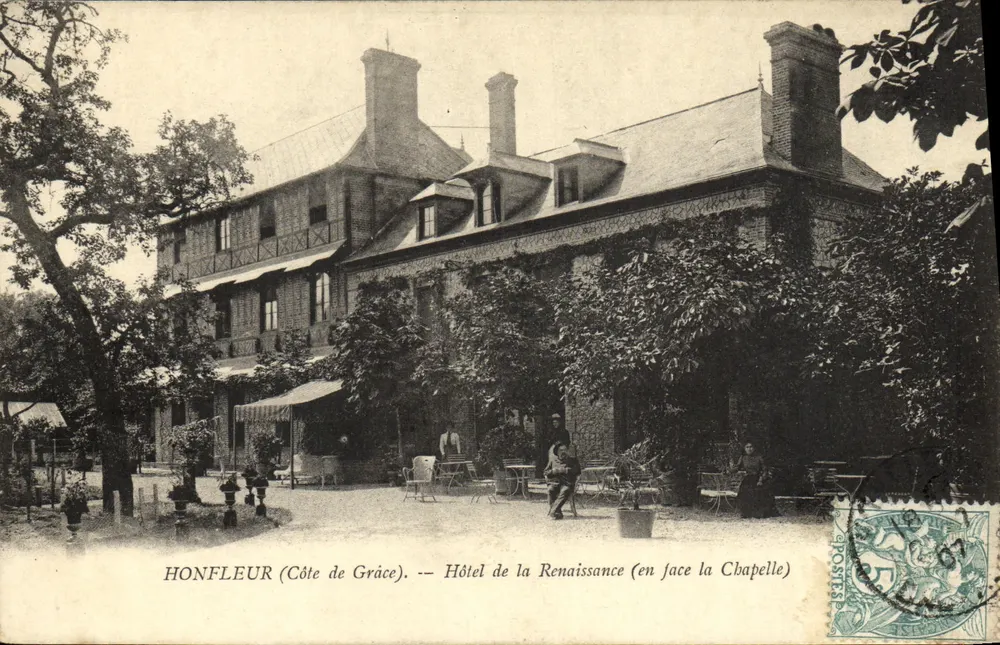 Honfleur (Côte de Grâce) — Hotel de la Renaissance (gegenüber der Kapelle) — Verleger: A. P. Postes - Vorderseite