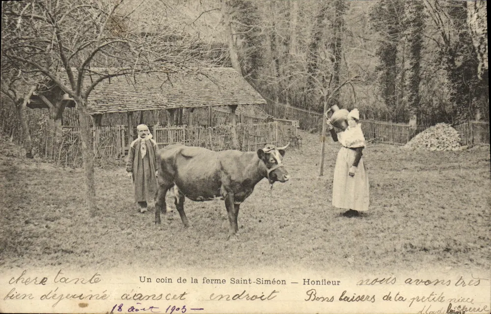 Ein Stück vom Hof der Farm Saint-Siméon — Honfleur — anonymer Verlag - Vorderseite