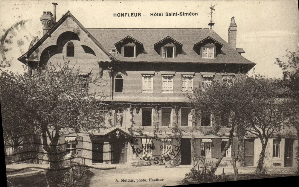 Honfleur — Hotel Saint-Siméon — A. Mottais, foto, Honfleur - Frente