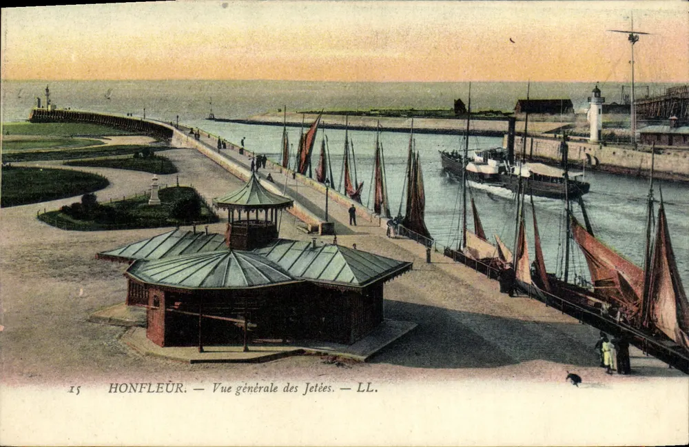 Honfleur — Ogólny widok przystani — LL. - Awers