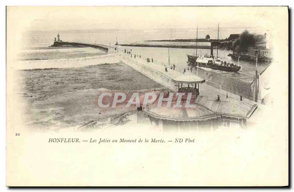 Honfleur — As Pontas no Momento da Maré — ND Phot - Frente