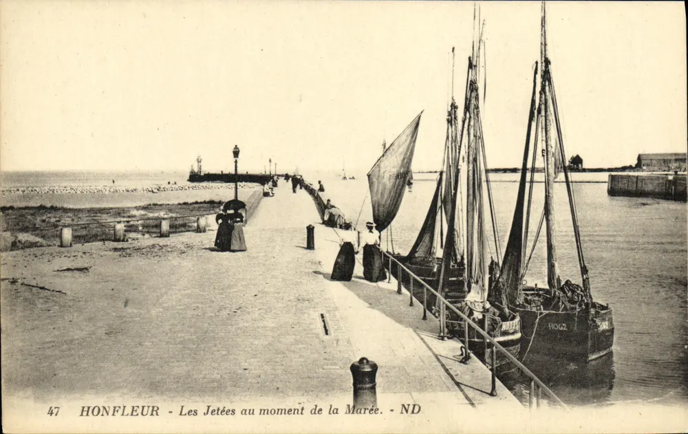 Honfleur - As Pontas no momento da Maré - ND - Frente