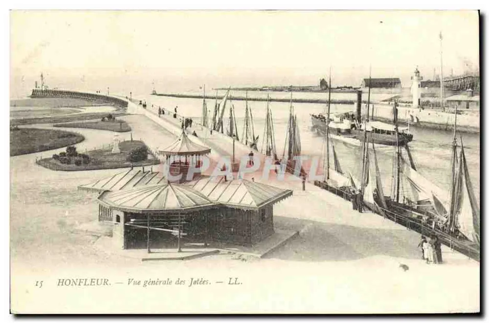 Honfleur — Visão geral das Jatées — LL. - Frente