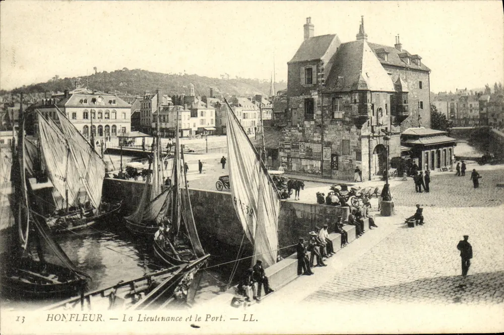 Honfleur — La Lieutenante und der Hafen — LL. - Vorderseite