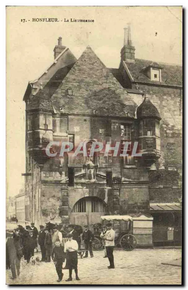 Honfleur — La Lieutenantance — éditeur : La Société des Cartes Postales de Honfleur, n°17 - Frente